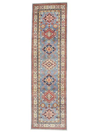 Medallion Small Kazak Fine Rug 86X300 Wool