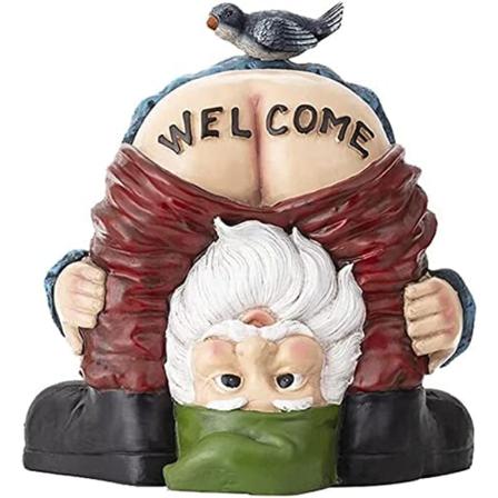 Velkommen Have Nisser Ornamenter-Have Nisse Statue, Sjov Vandtæt Harpiks Dværg Håndværk til Plæne Ornamenter, Indendørs eller Udendørs Dekorationer