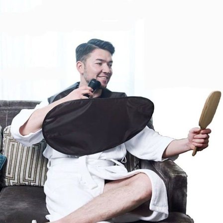 Namvo - BZ02102 - Skäggförkläde Cape Catcher, Skäggbibs Hår Nylon Skäggtrimningsförkläde för Män