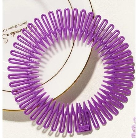 Zic zac diadem i plast (8 färg val)