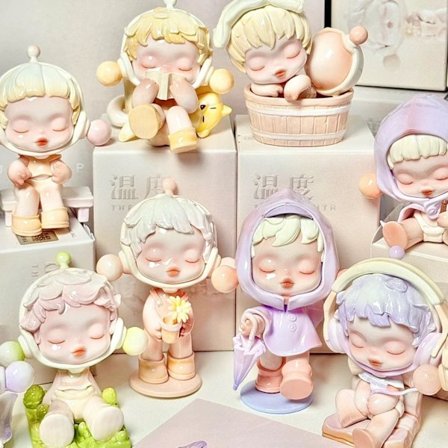 Blind box temperatur serie blind box kontorlegetøj gave bilpynt