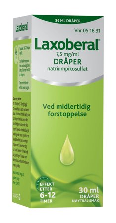 Laxoberal 7,5mg/ml dråper 30 ml