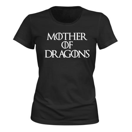 Mother of Dragons - T-SHIRT - DAME svart S