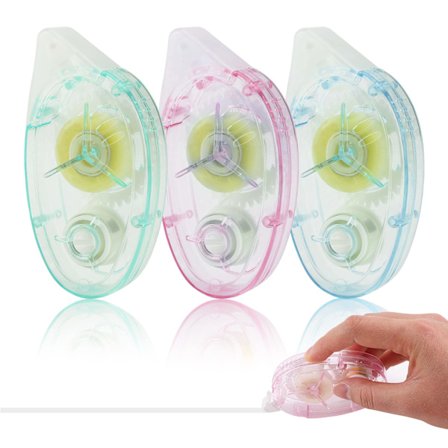 Limrullar - 3 stk 10mx8mm dobbeltsidig tape - Cellotape-dispenser transparent - Scrapbooking-tilbehør - Scrapbooking-tape for foto/kort