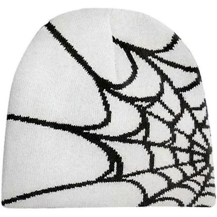 Y2k Hue Spider Web Hat Y2k Strikket Hue Skullies Hue Spider Web Hue Baggy Slouchy Hue Hovedbeklædning