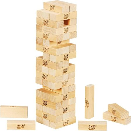 Klassisk Jenga-spill, stablingsspill med treblokker