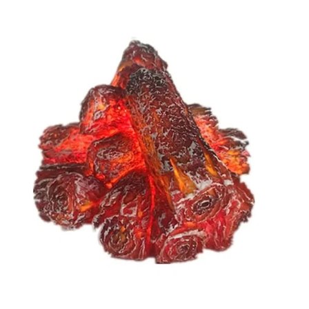 LED-harpikssimuleringskollampe med moderne enkel batteridrevet stil, ornament, julegave, scenerekvisit - kul charcoal