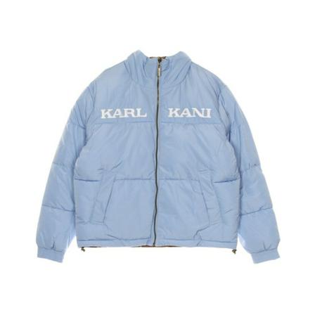 Karl Kani Retro Reversible Puffer Jakke Blå, Dame
