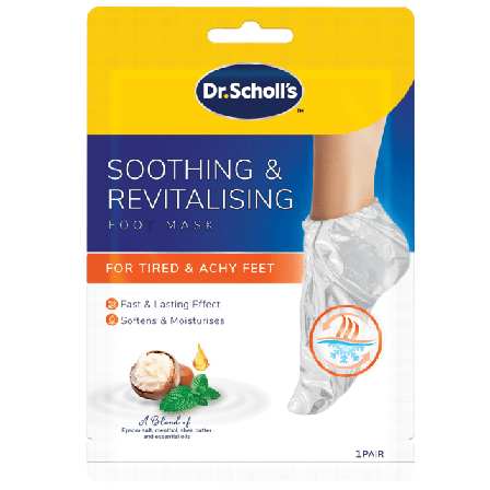 Scholl Soothing and Revitalising Foot Mask Fot Unisex 1ST