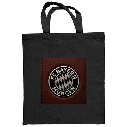 Kangaskassi FC Bayern München logo - vaaleanruskea metallinen muotoilu saksalaisella perinteellä, täydellinen Bundesliiga-faneille