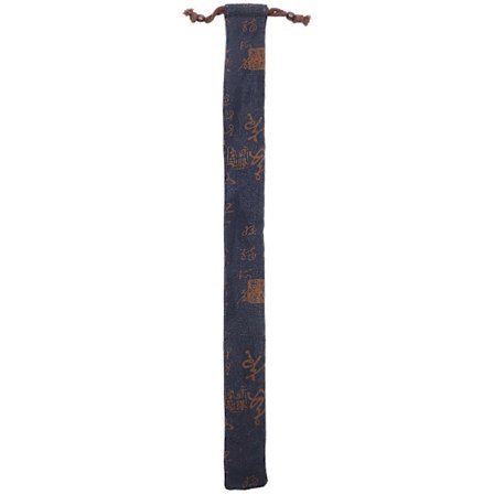 Bærbar Oppbevaringspose for Fløyte i Bomulls-lin og Bambus, Kreativ Oppbevaringsbeholder