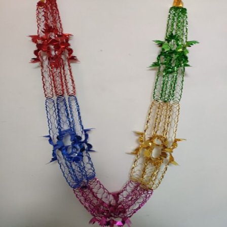 4 stk. Metallisk Folie Garland Tak Krans Hengende Dekorasjon