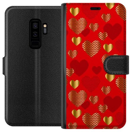 Yhteensopiva Lompakkokotelo Samsung Samsung Galaxy S9+ GoldenHearts