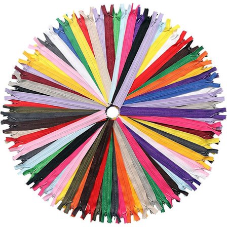 60 st nylon osynliga blixtlås skräddarsy verktyg klädtillbehör 6 tum osynliga blixtlås 20 färger