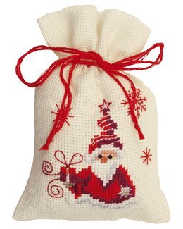 Broderikit Duftpose Nisse med gave - Vervaco