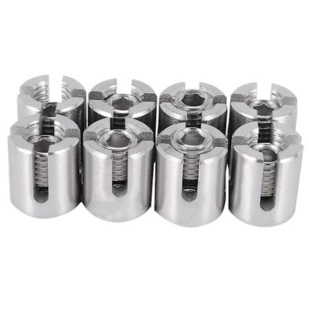 8 stk. rustfrit ståltråd espalierbeslag clips 3mm tråd