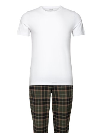 Core Flannel Set 2P White Björn Borg