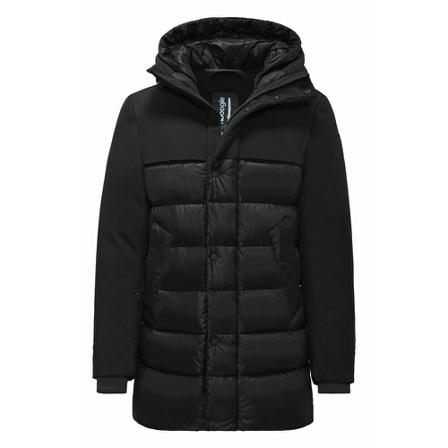 BomBoogie, Bi-material Parka Padded with Down Czarny, Mężczyzna, Rozmiar: S