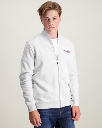 Les Deux Racing Zipper Track Sweatshirt Grå Genser Gutt - Kids Brand Store