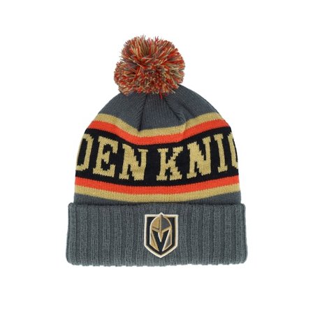 American Needle - NHL Grey pom Beanie - Vegas Golden Knights Pillow Line Charcoal/Black/Gold Pom @ Hatstore