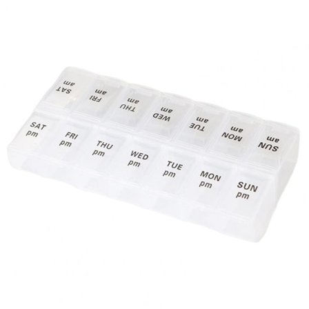 Praktisk holdbar Dosett medicinsk tablet etui -