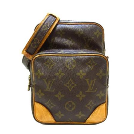 Louis Vuitton Vintage Pre-owned Polyester louis-vuitton-Väska brun, Dam Vintage Väskor, Dam, Storlek: ONE SIZE