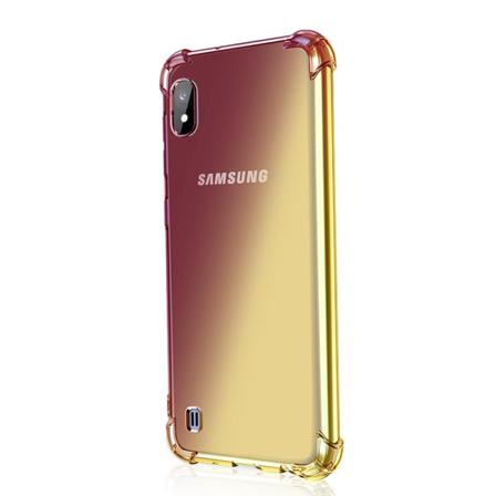 TG Samsung Galaxy A10 - Ammattimainen Silikoninen Suojakotelo Musta/Kulta Musta/Kulta