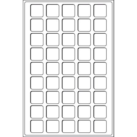 Møntindsats til kuffert - Blå - 45 inddelinger - Leuchtturm