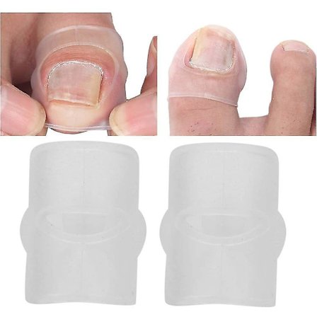 2pcs Silicone Ingrown Toenail Correcting Tool, Elastic Patch Curved Toenails Brace St