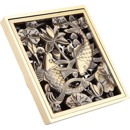 Lattiakaivo, 10 cm Kylpyhuoneen Suihku Antiikki Messinki Viemäri Siivilä Co