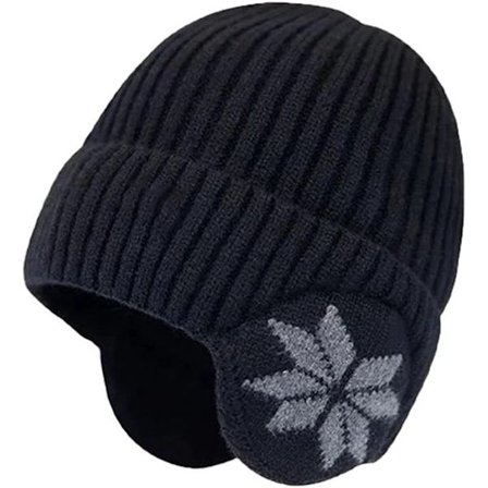 ING Miesten talvihattu Unisex neulottu pehmeä hattu pehmustetulla vuorella ulkoiluun ja kylmään säähän Lahja isälle miehelle ystävälle jouluksi tai 