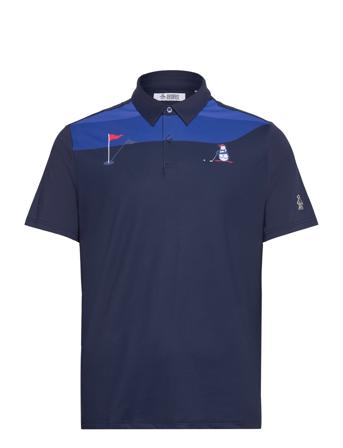 Pete-On-The-Green Novelty Colour Block Polo Navy Original Penguin Golf