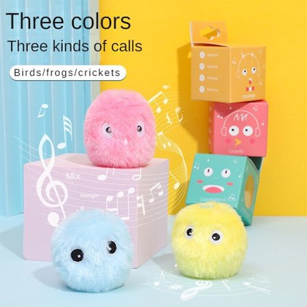 Filtboldlegetøj Killinger Sjovt yndigt, farverigt, blødt filtet stofbolde Katte Lyd Fluffy Legetøj