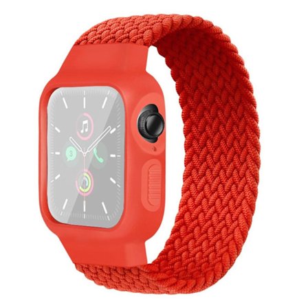 Apple Watch Series 6 / 5 40mm nylon braid watch band - Red / Size: 150mm