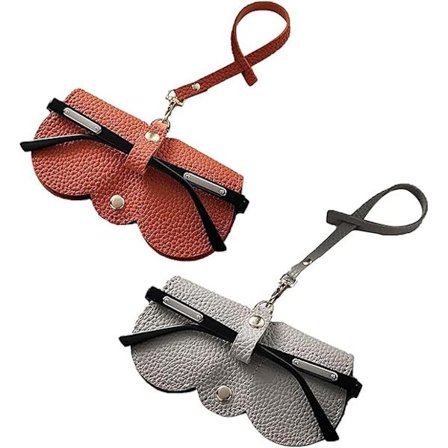 Pehmeä PU-aurinkolasikotelo, ohut kannettava silmälasikotelo aurinkolasikotelo narulla, naarmuuntumaton pehmeä PU-nahka aurinkolasikotelo matkakotelo