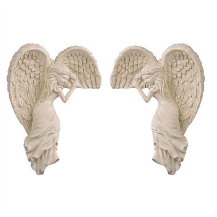 Enkelin ovenkoriste, hartsi enkelin siivet veistos valokuvakehys koriste, koriste festivaaleille tai häihin