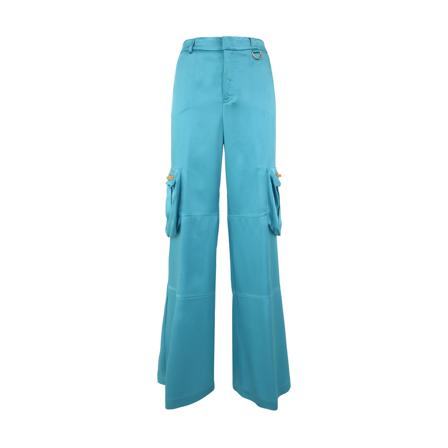 Blumarine, Cargo Trousers Niebieski, Kobieta, Rozmiar: S