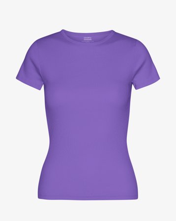 Organic Rib T-Shirt - Ultra Violet L