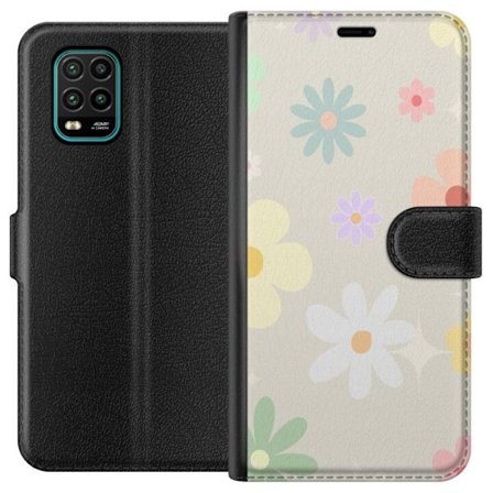 Plånboksfodral till Xiaomi Mi 10 Lite 5G med fejdande blommor