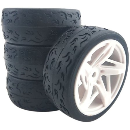 4 kpl RC 1/10 auton renkaat pyörän napa 12 mm 1:10 HSP RC On Road Rally auto tasainen kilpa-ajo Drift Truck A