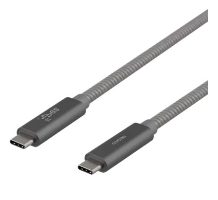 Deltaco USBC-1412M - USB type C-kabel - USB-C til USB-C - 1 m