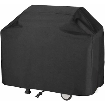 Weatherproof Grill Cover - Waterproof and Dustproof Oxford Fabric Grill Cover with UV Protection, Snap Fastener and Storage Bag (145 x 61 x 117 cm)