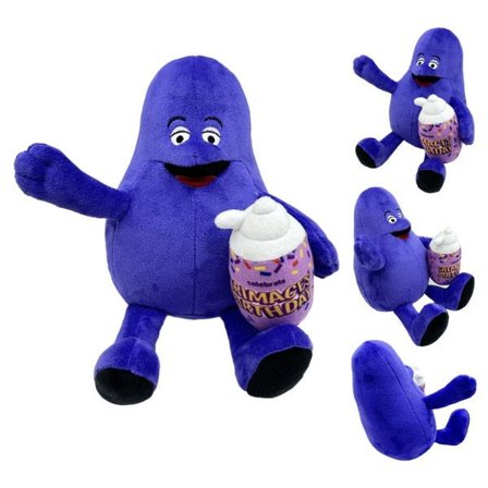 Ghost Face Plyschleksak McDonald's Ghost Face Dricka Milkshake Kawaii Plyschdocka Julklapp Kreativ Söt Auberginekudde E