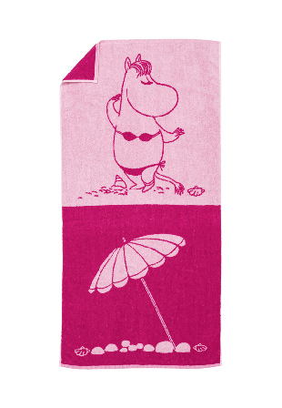 Arabia Mumin badhand.70x140 Snorkfröken rosa GOTS Badrumstextilier 70X140 CM