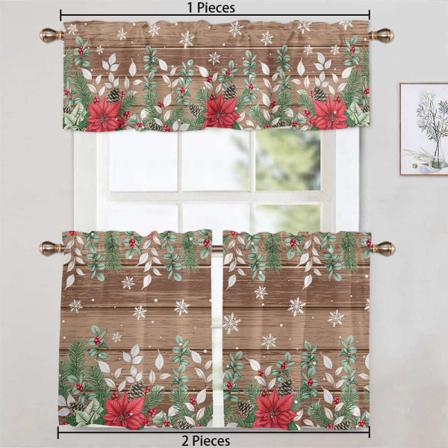 1/2 St Snowman Print Blackout Elk Printed Christmas Short Panel