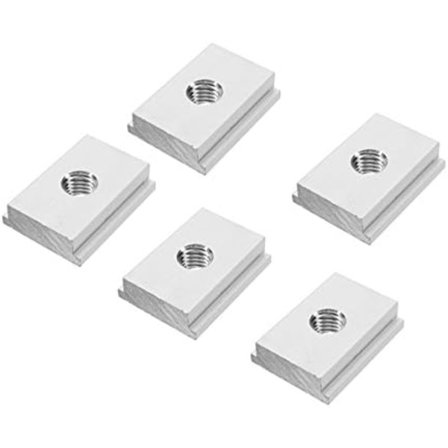 5 stk. M8 T-spor glide møtrik T-slot møtrik til træbearbejdningsværktøj fastgørelse