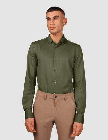 Shaping New Tomorrow - Classic Shirt - Clover Green - Regular Fit - Herre - Størrelse L