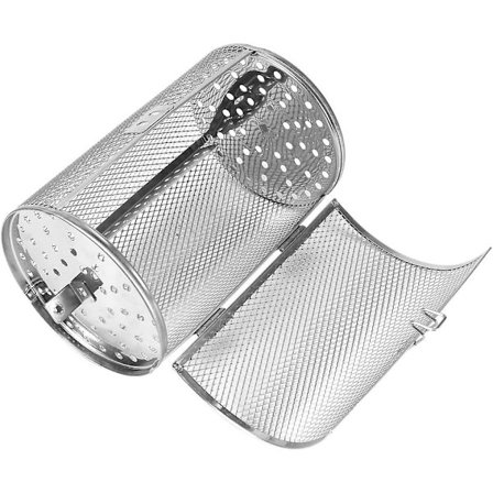 1 Stykke 12 * 18cm Elektrisk Ovn Anvendelig Baking Bur Roterende Rulle Steking Peanøtter Melon Nøtter Kastanjer Baking Verktøy