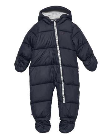 Baby Branded Zip Skiisuit Outerwear Coveralls Snow/ski Coveralls & Sets Tummansiniset Tommy Hilfiger