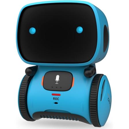 (blå)Barnas robotleketøy, interaktivt smart snakkende robot med V,ZQKLA